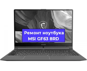 Чистка от пыли и замена термопасты на ноутбуке MSI GF63 8RD в Москве